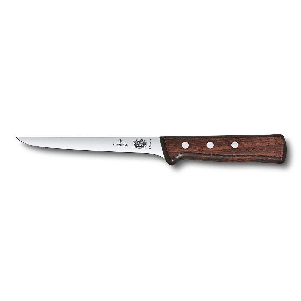 Нож обвалочный Victorinox Rosewood 15 см, ручка розовое дерево