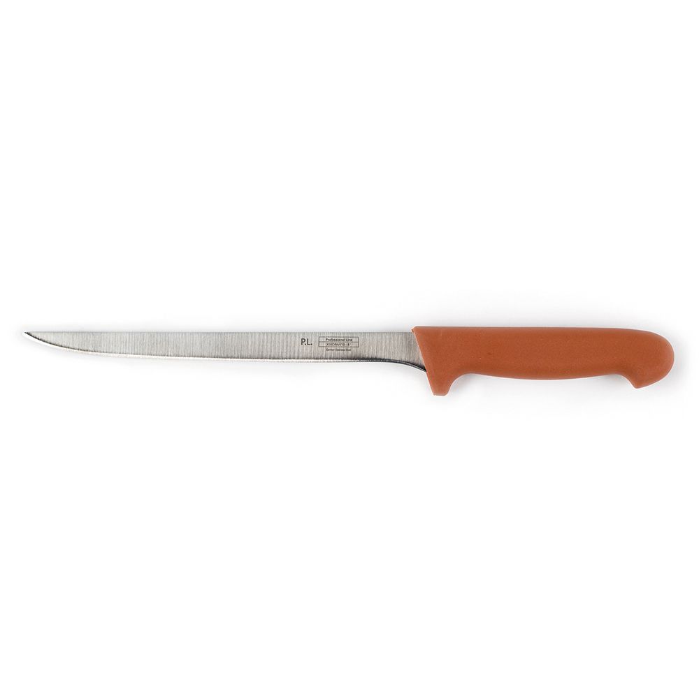 Нож PRO-Line филейный, коричневая ручка, 20 см, P.L. Proff Cuisine