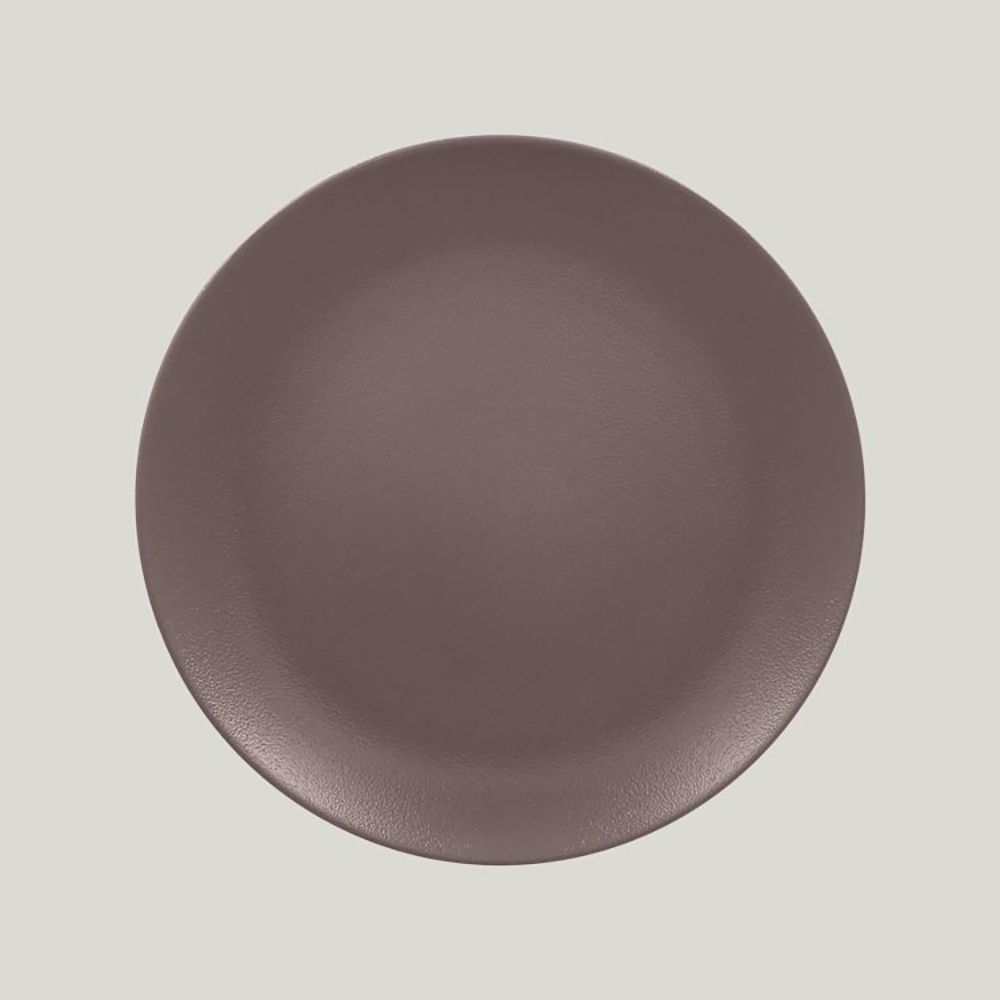 Тарелка RAK Porcelain Neofusion Mellow Chestnut brown круглая плоская 29 см (коричневый цвет)