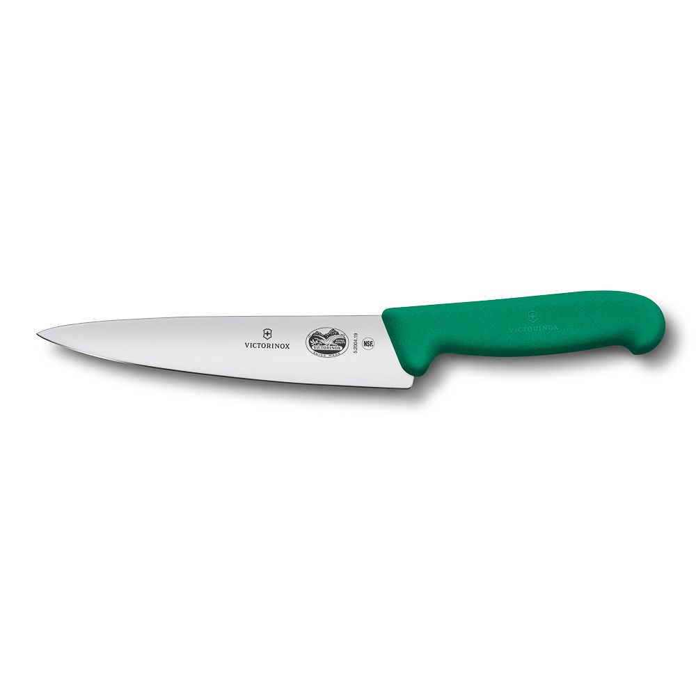 Универсальный нож Victorinox Fibrox 25 см, ручка фиброкс зеленая