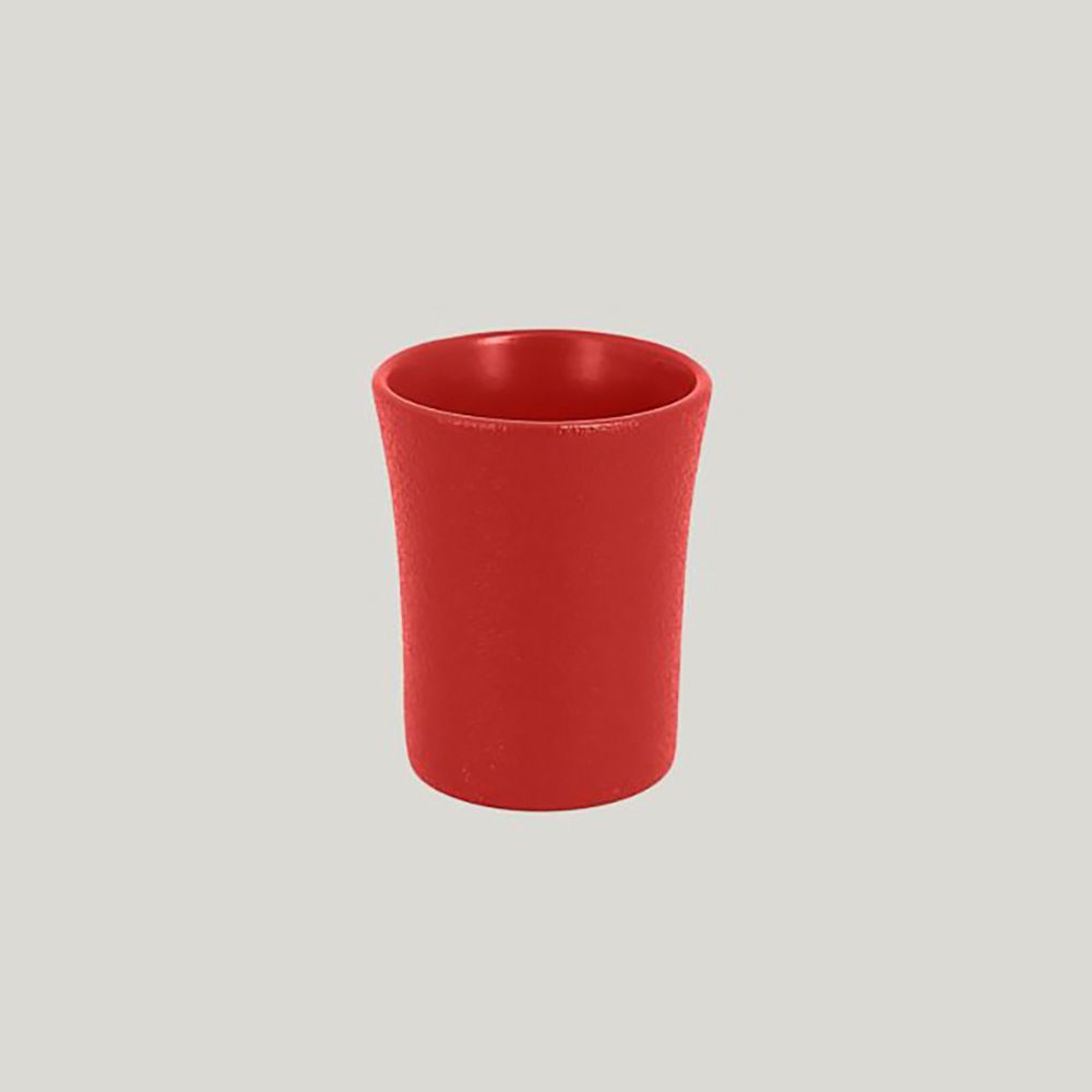 Чашка без ручек RAK Porcelain Neofusion Ember 6/7 см, 90 мл (алый цвет)