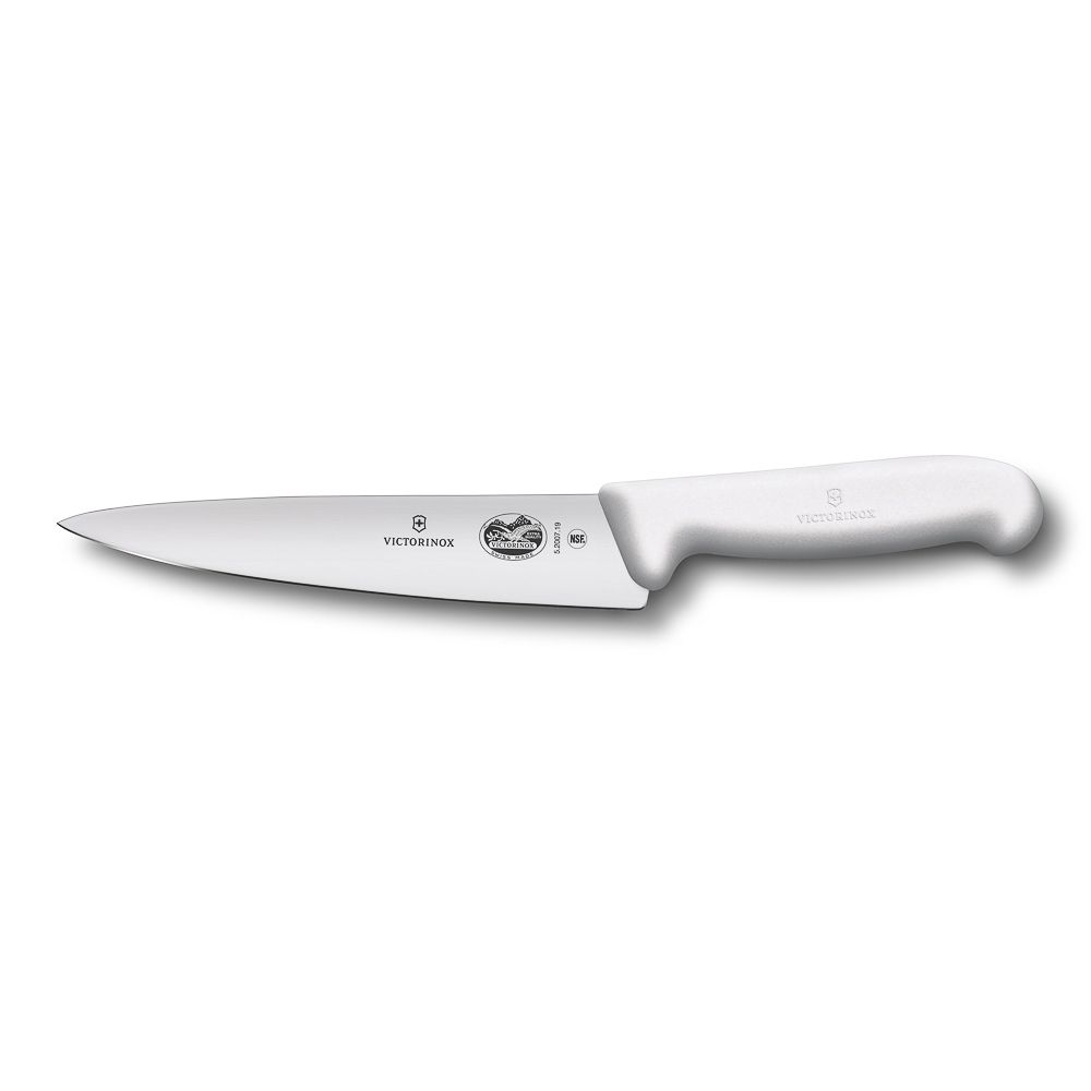 Универсальный нож Victorinox Fibrox 25 см, ручка фиброкс белая