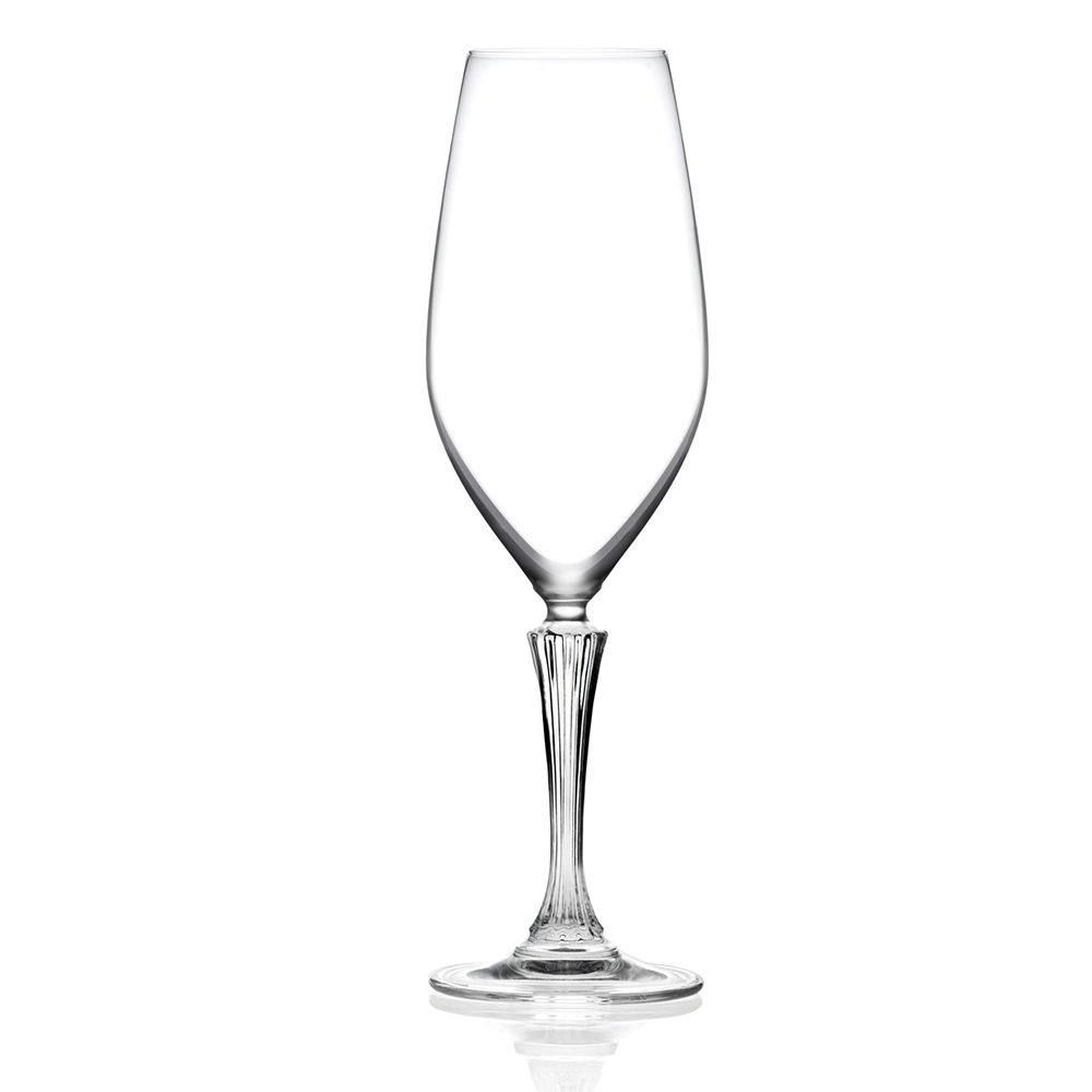 Бокал-флюте для шампанского RCR Luxion Glamour 440 мл, хрустальное стекло, Италия