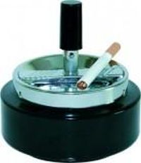 Пепельница "Анти-пепел" для использования на верандах и т.д (нажимная) d 10 см "HOTEL"