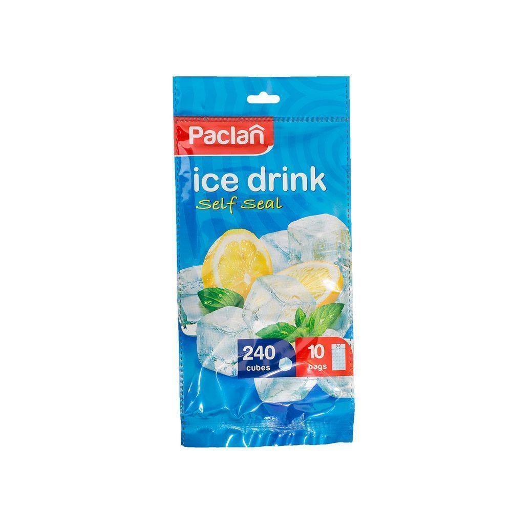 Paclan пакетики для приготовления ледяных кубиков, 10 шт по 24 кубика