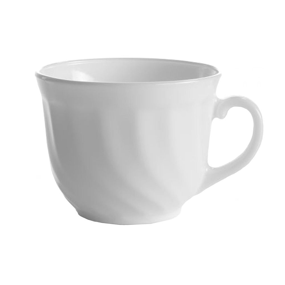 Чашка чайная Luminarc Trianon 200 мл, d 8,5 см, h 6,5 см, l 10,5 см, стеклокерамика, белый цвет, ARC