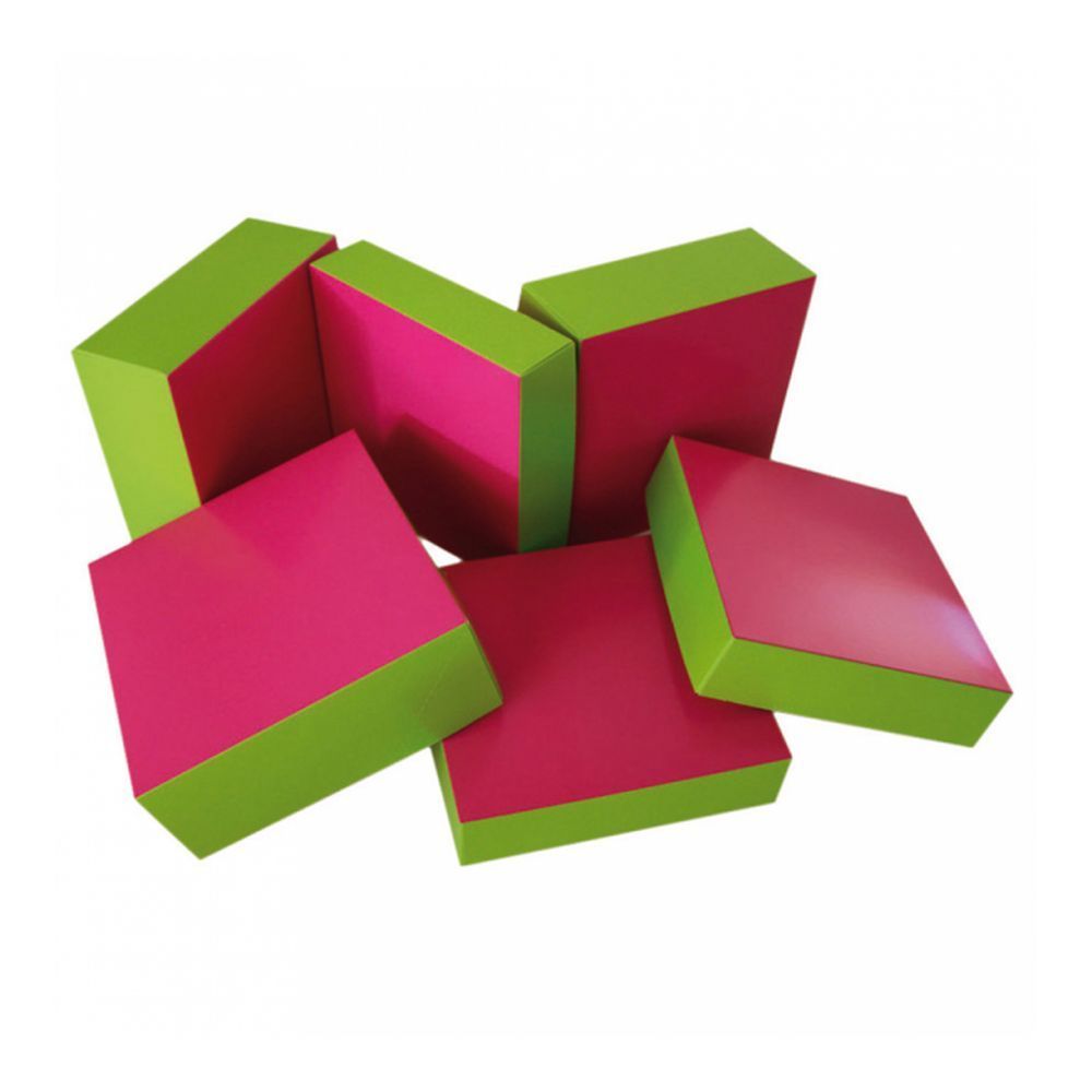 Коробка для кондитерских изделий 16*16 см, фуксия-зеленый, картон,  Garcia de Pou