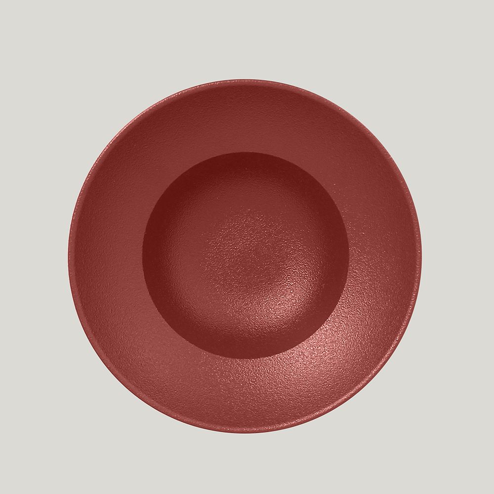 Тарелка RAK Porcelain NeoFusion Magma круглая глубокая 23 см (кирпичный цвет)