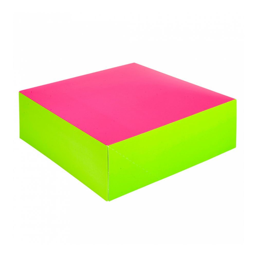 Коробка для кондитерских изделий 20*20 см, фуксия-зеленый, картон,, Garcia de Pou
