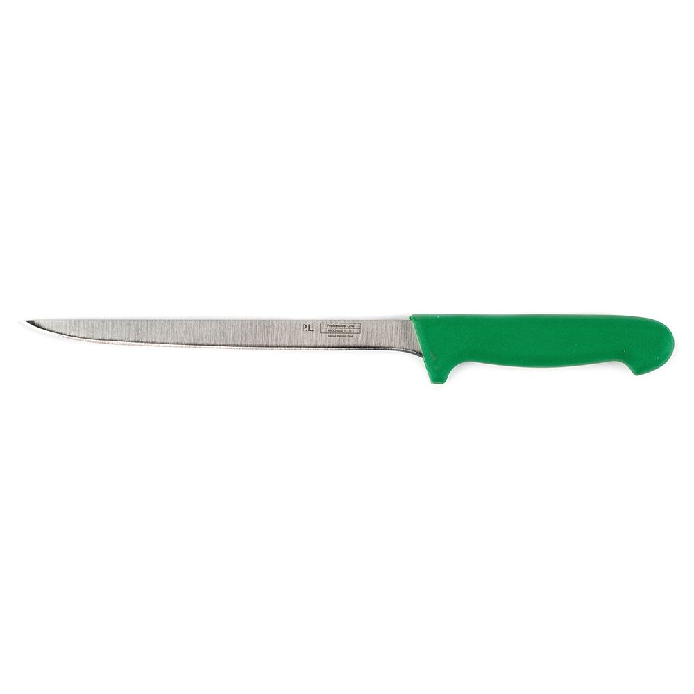 Нож PRO-Line филейный 20 см, зеленая ручка, P.L. Proff Cuisine