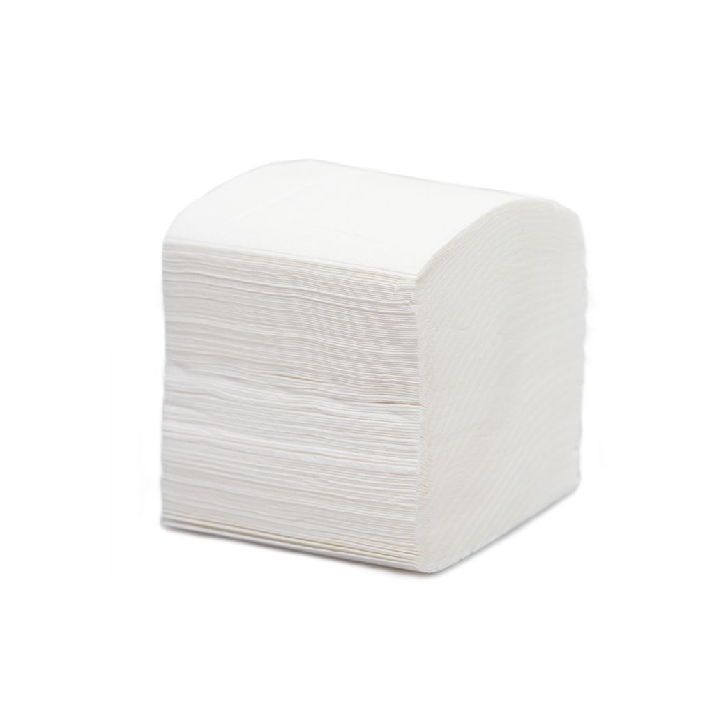 Туалетная бумага листовая двухслойная V-сложения (ZZ), лист 11,5*22 см, 40 пачек по 200 листов