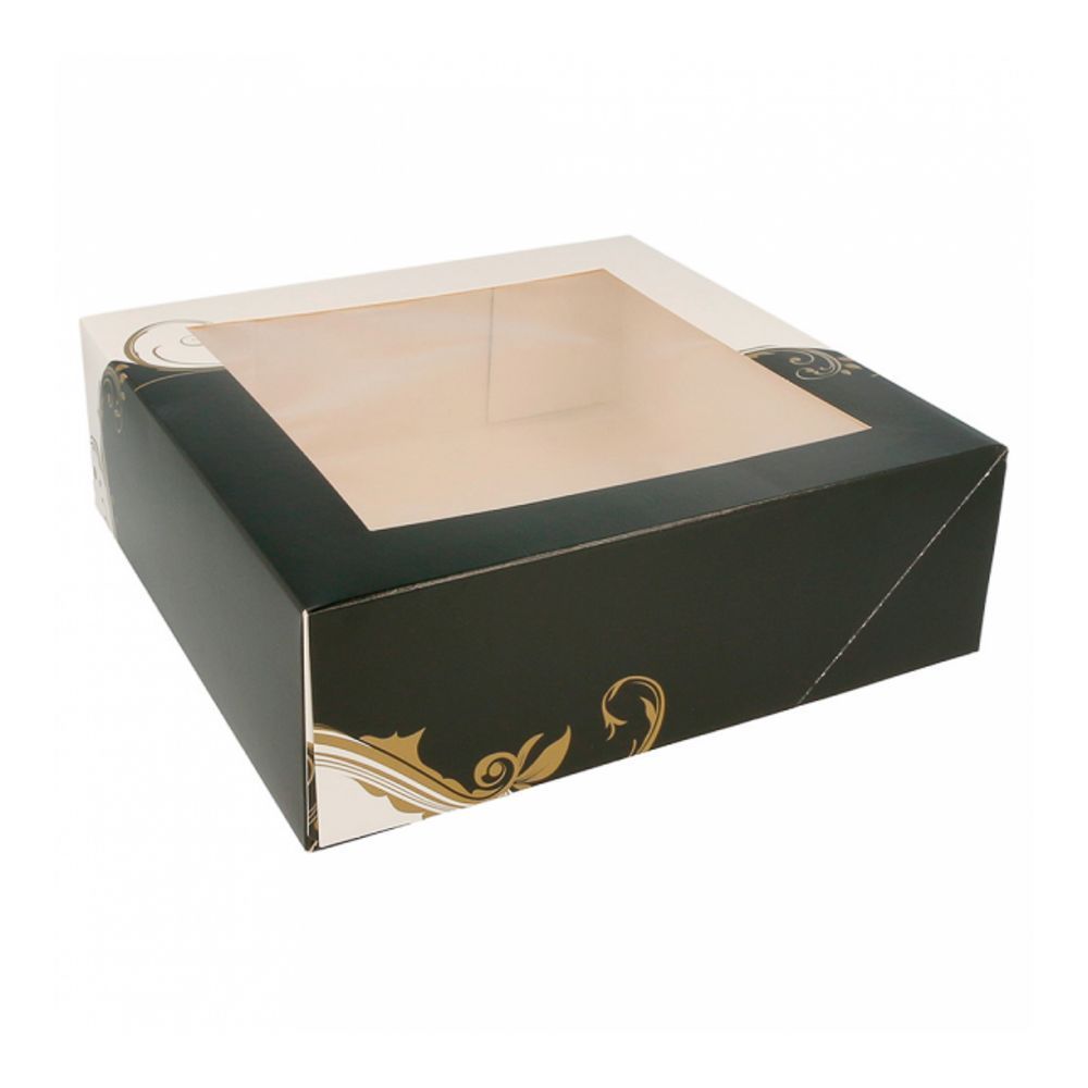 Коробка для торта с окном 23*23*7,5 см, белая, картон, Garcia de PouИспания