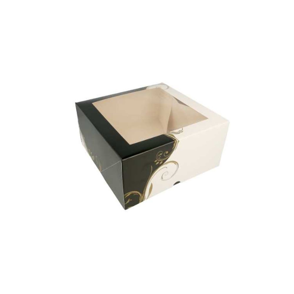 Коробка для торта с окном 24*24*12 см, белая, картон, Garcia de PouИспания