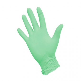 Перчатки нитриловые "NitriMax" вес 4,1 гр. (зеленые) размер М - 1 уп/100шт/50 пар