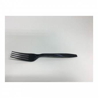 Вилка одноразовая пластик, черный, 18 см, 24 шт/уп, P.L. Proff Cuisine