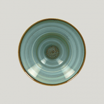 Глубокая тарелка RAK Porcelain Twirl Lagoon 320 мл, 23*8 см