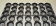 Сборка форм гофрированных для кексов, 50 мл, 35 шт, решетка 60*40 см, черный металл с антипригарным