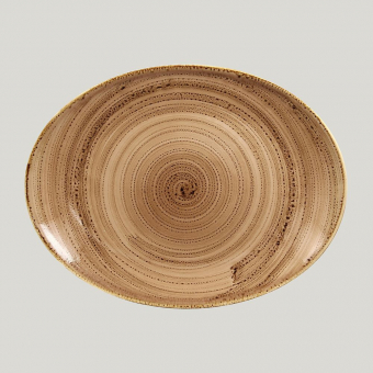Овальная тарелка RAK Porcelain Twirl Shell 32*23 см