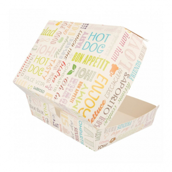 Коробка для ланча/бургера Parole 22,5*18*9 см, 50 шт/уп, картон, Garcia de PouИспания
