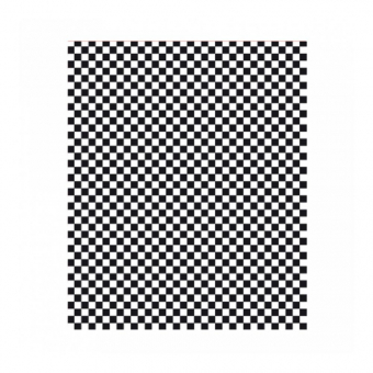 Упаковочная бумага "Чёрно-белая клетка", 28*34 см, 1000 шт/уп, жиростойкий пергамент, Garcia de Pou