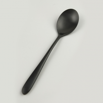 Ложка столовая ,покрытие PVD,черный матовый цвет,серия "Alessi-Black"  P.L.