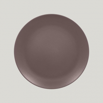 Тарелка RAK Porcelain Neofusion Mellow Chestnut brown круглая плоская 29 см (коричневый цвет)