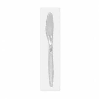 Нож в индивидуальной упаковке, 17,5 см, прозрачный, PS, Garcia de PouИспания