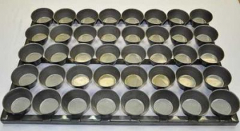 Сборка форм для выпечки на решетке "Маффин", 5*7*3 см, 40 шт, решетка 60*40 с, P.L. Proff Cuisine (ч