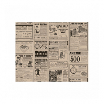 Упаковочная бумага "Газета" крафт, 31*38 см, 1000 шт/уп, жиростойкий пергамент, Garcia de Pou