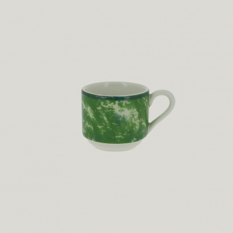 Чашка для эспрессо RAK Porcelain Peppery 90 мл штабелируемая, зеленый цвет